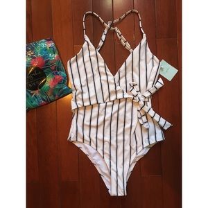 Cupshe Stay Young Stripe One-piece